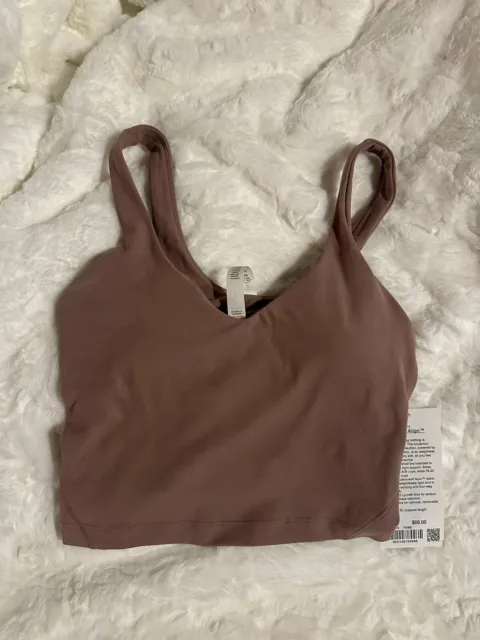 Lululemon Align™ Cropped Tank Top - Size 2 - Roasted Brown RTDB - NWT