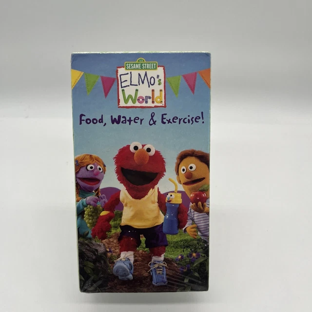RARE VHS SESAME Street Elmos World Food Water And Exercise VHS HTF 2005