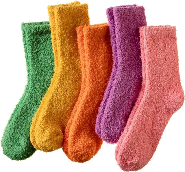 WEVIAS Fuzzy Socks For Women Fluffy Soft Warm Cozy Cabin Plush Fleece Comfy Wint