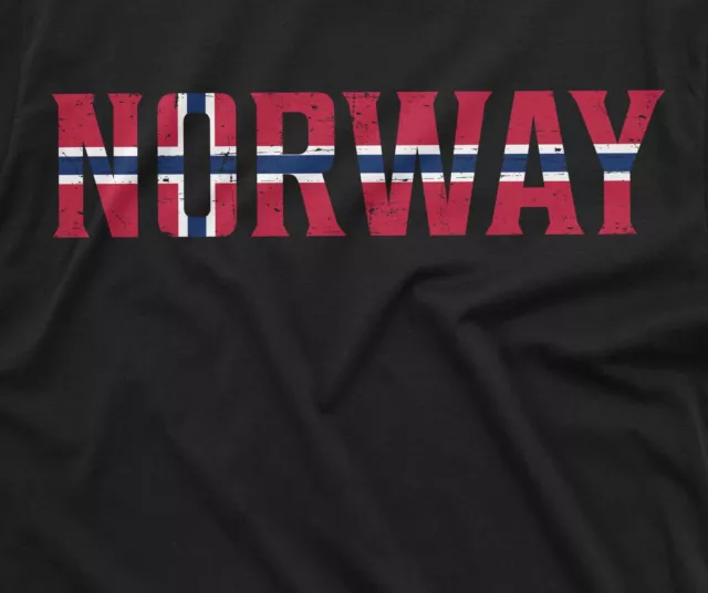Men's Norway T-shirt Norge Norwegian Flag coat of arms tee shirt Norwegian tees 2