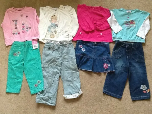 NEXT/MW/George Girls Casual Clothes Bundle - 8 Items Age 3-4