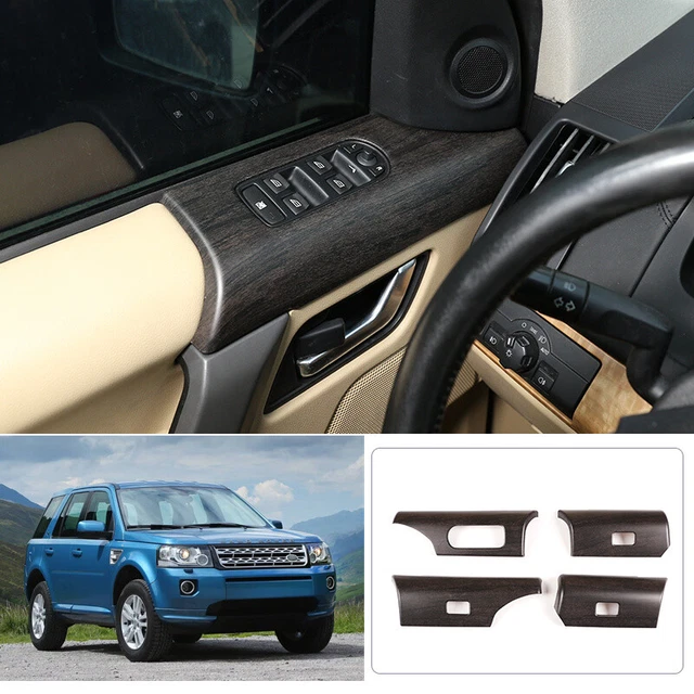 For LR Freelander 2 LR2 2008-2015 Oak Wood Grain Window Lift Lock Switch Panel