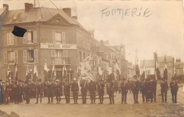 Cpa 60 Formerie / Carte Photo / Situee Au Verso / Fete Des Drapeaux Formerie