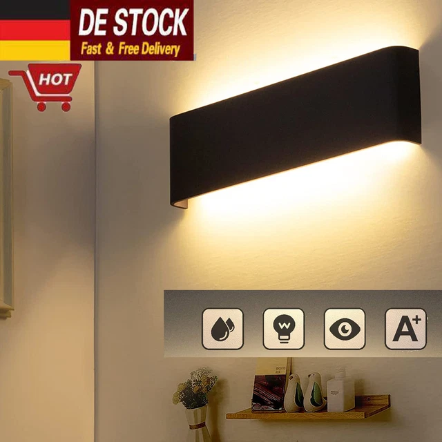 Wandlampe Innen MODERN LED WANDLEUCHTE Wandlampe Flur Strahler Up Down Innen Außen 6 Wand Leuchte Led Innen