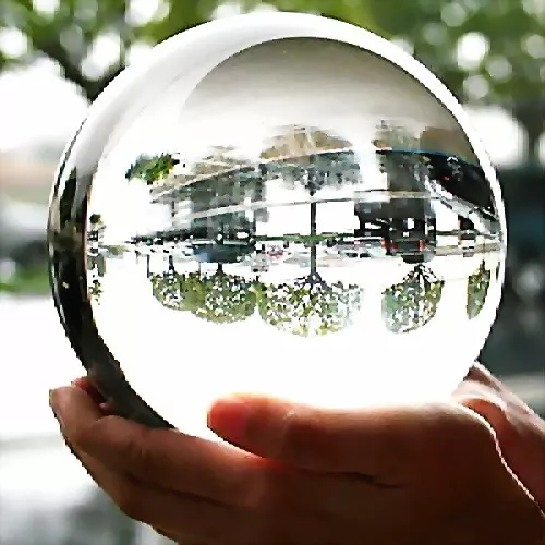 30-200mm New Clear Glass Crystal Ball Healing Sphere Photography Photo Ball Gift