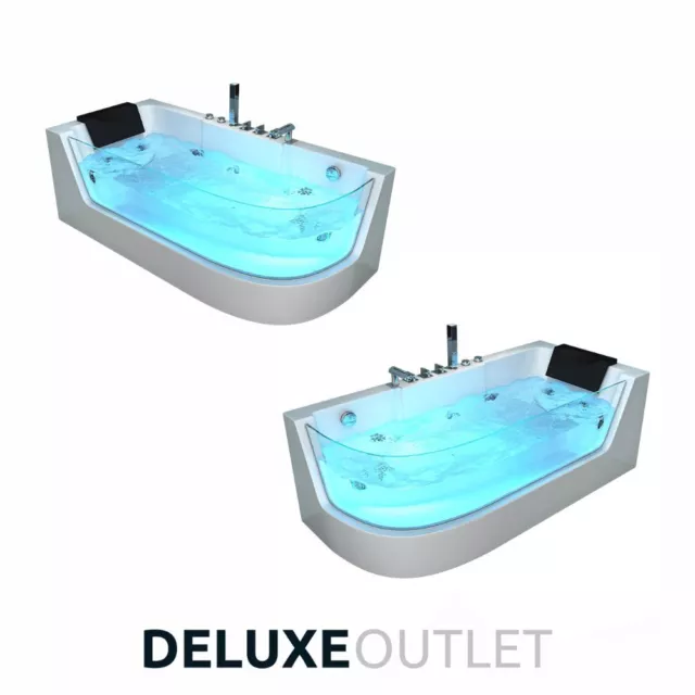 Indoor Whirlpool Badewanne Whirlwanne Home Eckbadewanne Spa Wanne OUTLETWARE