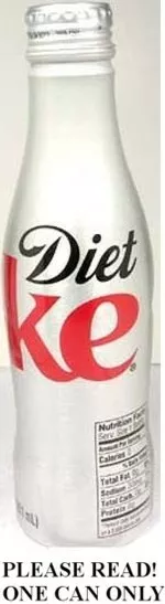 Diet Coke 251ml Bottle-Shape Kann Souvenir Limitierte Edition Voll Neu Coca-Cola