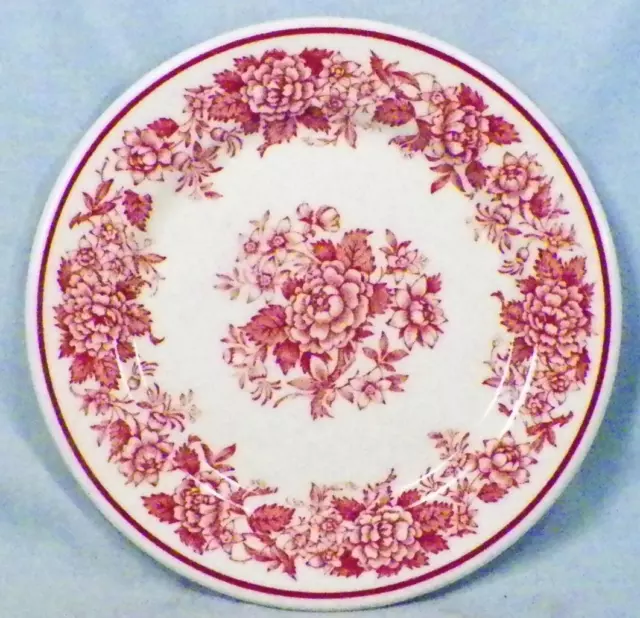 Jessica Restaurant Ware Dessert Plate Royal Jackson Syracuse Pink Floral Vintage