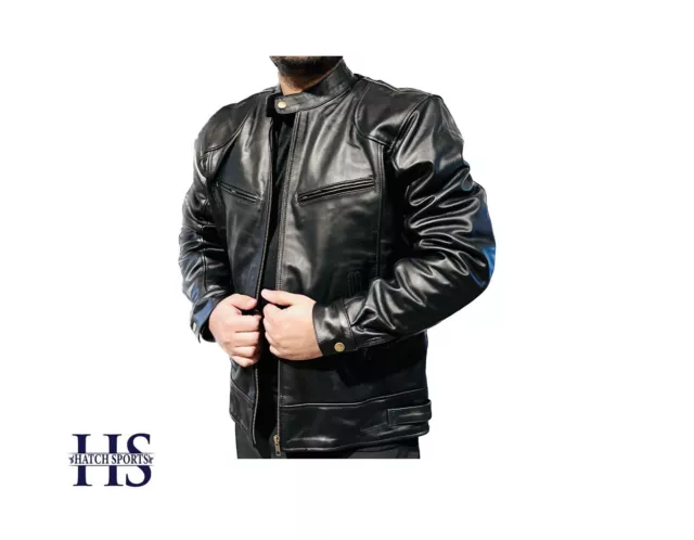 Premium Genuine Leather Men's Jacket Stylish Biker Jacket for a Classy Look AU