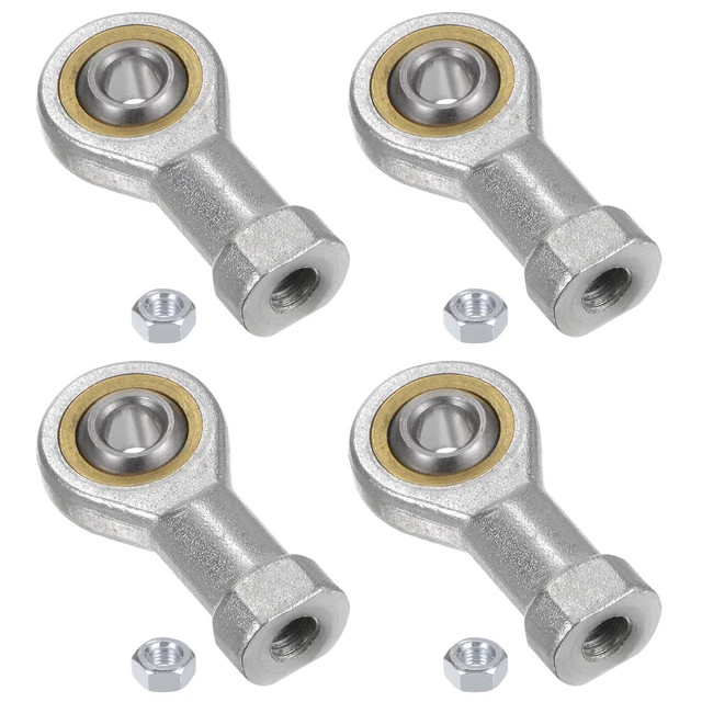 4pcs SI6T/K 6mm Rod End Bearing M6x1.0 Female Right Hand Thread, Cast Iron