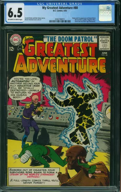 My Greatest Adventure #80 CGC 6.5 DC 1963 1st Doom Patrol! Key Silver! K8 211 cm