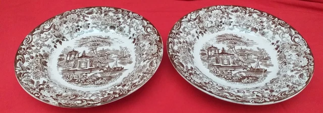 2 Platos Hondos De La Cartuja De Sevilla Pickman