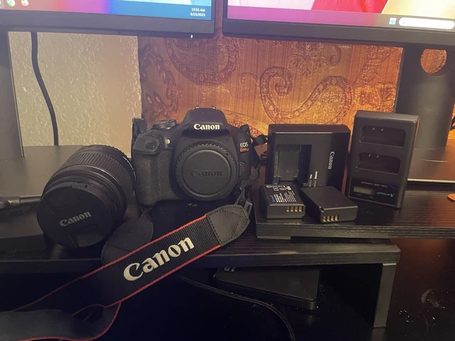 Canon EOS-Rebel T7 24.1MP DSLR Camera - Black (Kit with EF-S 18-55mm IS II Lens)