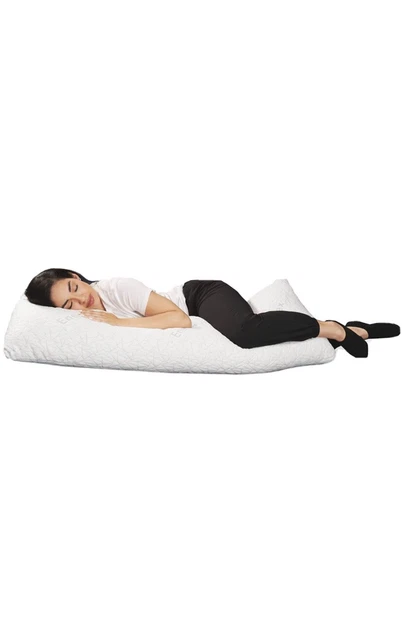 EnerPlex Body Pillow for Adults - Adjustable 54 x 20 Inch Long Pillow Shredde...