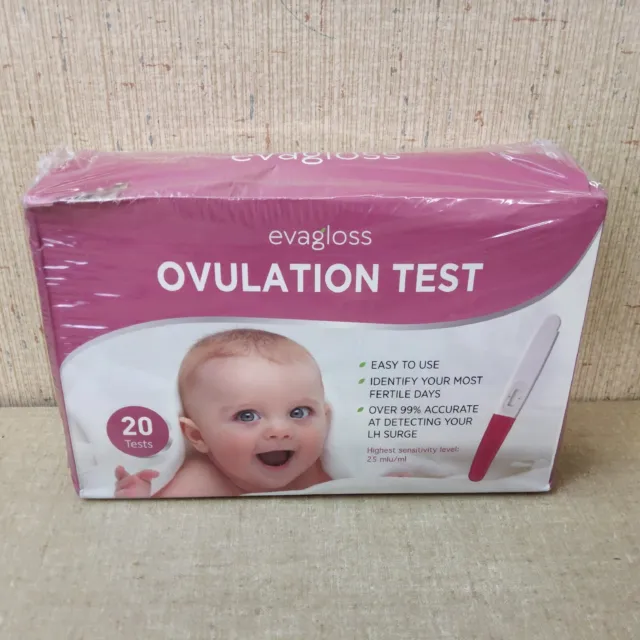 Kit de prueba de ovulación Evagloss 20 pruebas selladas