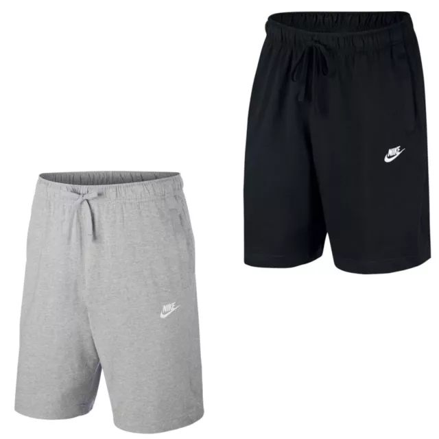 Nike Shorts kurze Hose für Herren Männer aus 100% Baumwolle mit Taschen schwarz