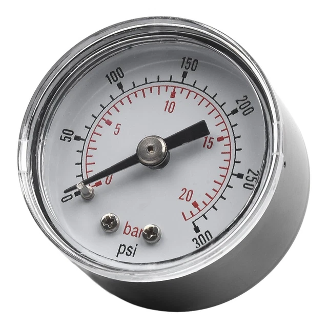 Stainless Steel Case 40mm Dial Size Pressure Gauge with psi/bar Dual Scale