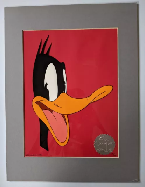 Daffy Duck Bob Clampett LE Limited Edition 1986 192/250 Matted, Seal Warner Bros
