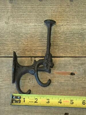 Antique Cast Iron Wall Hooks Victorian Ornate Towel Coat Hat Hangings Lot of 5 3
