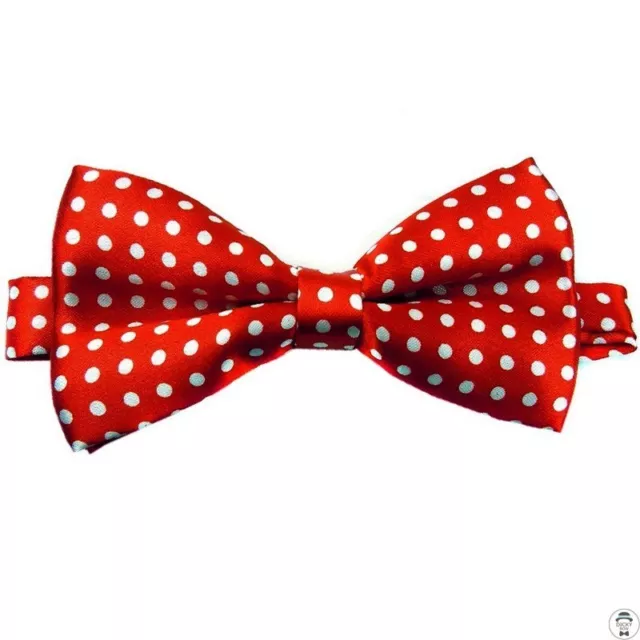 1 x mens ladies silk bow tie bowtie necktie wedding party tuxedo red white boys