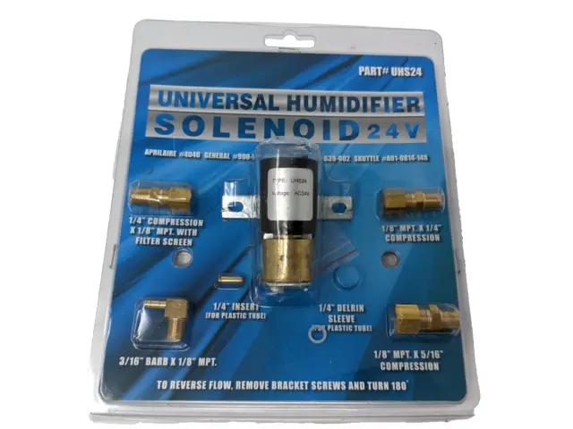 Universa Humidifier Solenoid Aprilaire/General/Honeywell/Skuttle ESP UHS24 24V U