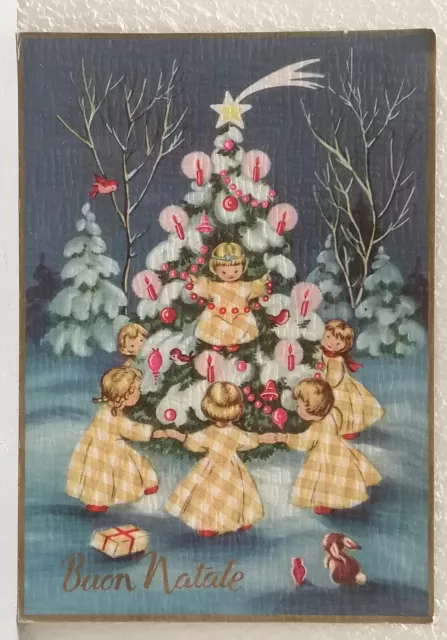 Cartolina Buon Natale .Viaggiata. Cecami. 1965