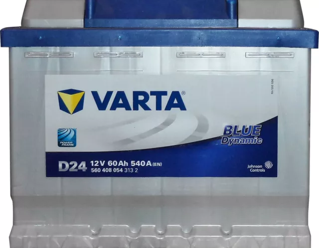 Varta Blue Dynamic D24 Starterbatterie 5604080543132, 12V 60Ah