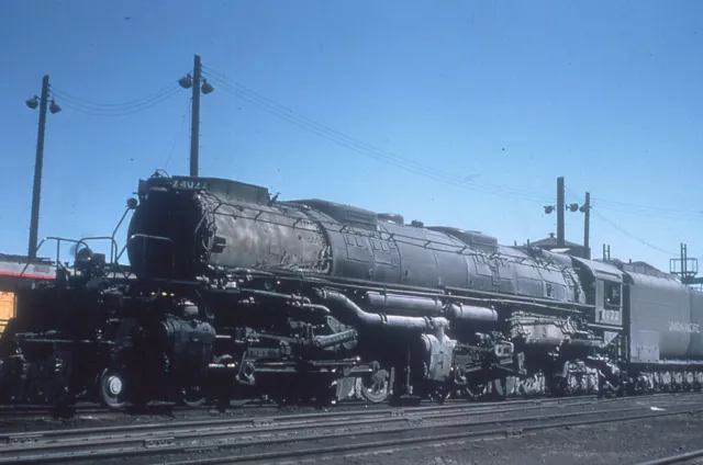 Railroad Slide - Union Pacific #4022 Big Boy Locomotive 1958 Cheyenne Wyoming UP