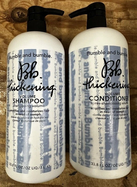 Bumble & Bumble Thickening Volume Shampoo & Conditioner 33.8oz/1Liter DUO **NEW*
