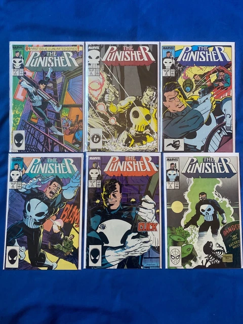 Punisher 1-89 1987 VF+NM run lot, missing 10, 68, 84, 85, 86, 87, 88.