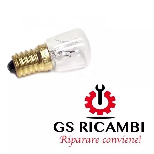 Lampadina per forno attacco piccolo E14 15 Watt 0-300°