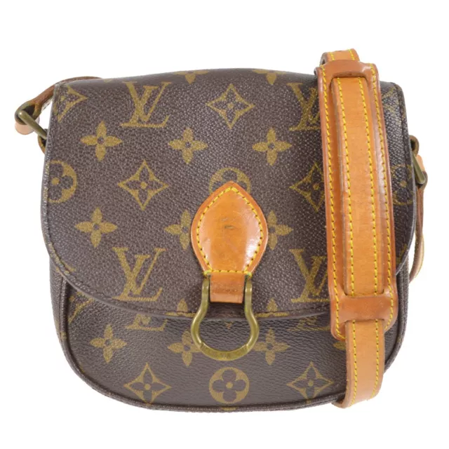 LOUIS VUITTON Mini Saint Cloud Shoulder Bag Monogram Leather BN M51244  83SF126