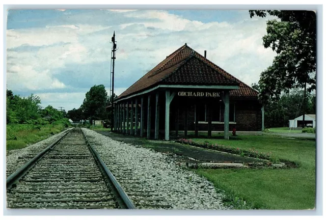 1991 Orchard Park Railroad Station South Lincoln Buffalo New York NY Postcard