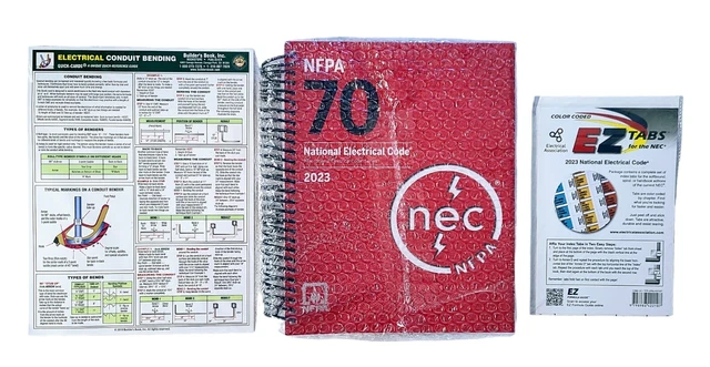 Nec Code Index NFPA 70 NATIONAL Electrical Code NEC 2023 Spiral Bound + EZ Index Tabs ...