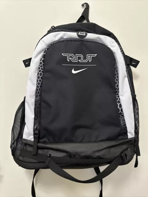 Nike Mike Trout Vapor Baseball Bat Bag Backpack Black White Brand New