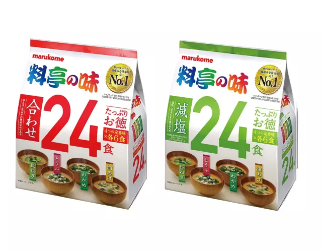 Japanese Restaurant Instant Miso Soup Ryotei no Aji 24 Servings From Japan