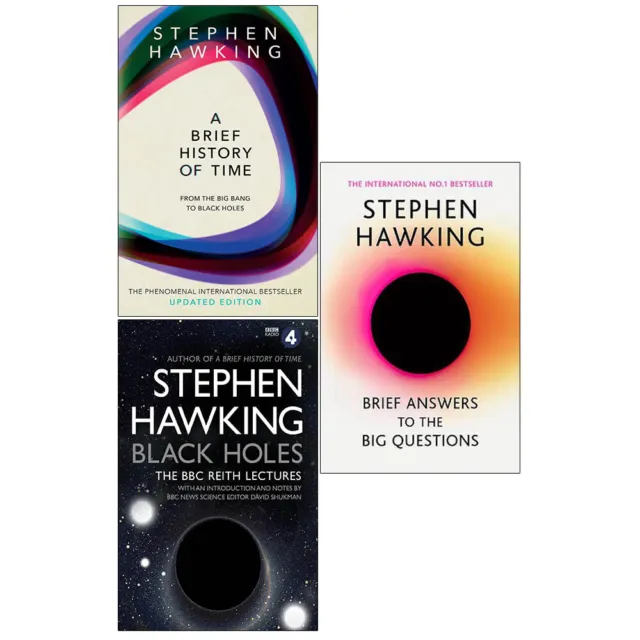 A Brief History Of Time, Black Holes, Brief Answers to the Big 3 Books Set