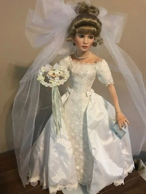 Ashton Drake Galleries " With this ring" porcelain Wedding Doll