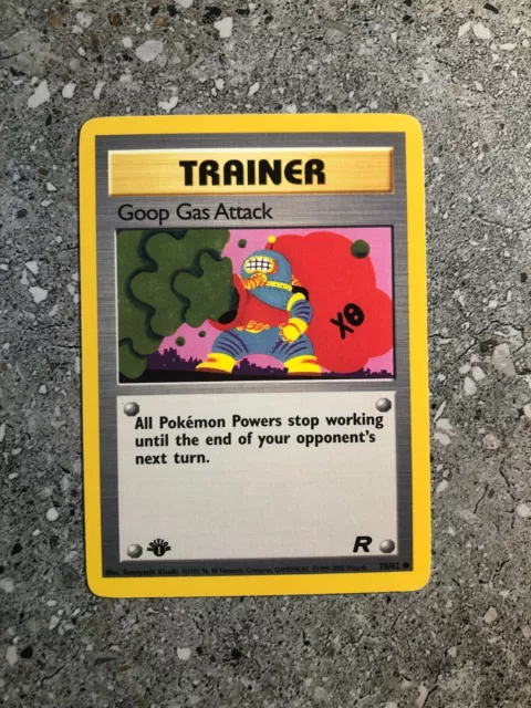 Pokemon TCG Cards 1st Edition Goop Gas Attack 78/82 Team Rocket NM