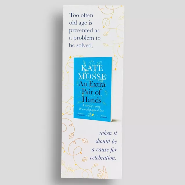 An Extra Pair Of Hands Kate Mosse Collectible PROMOTIONAL BOOKMARK -not the book