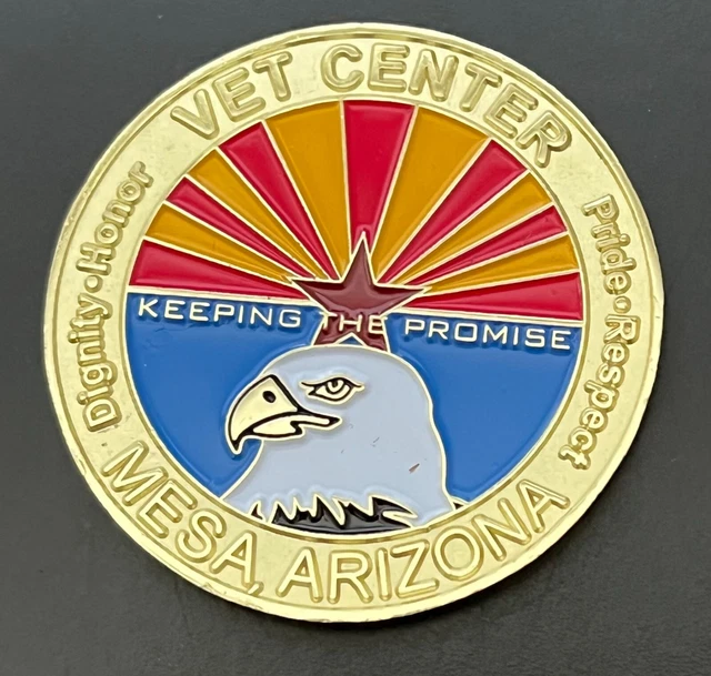 Mesa Arizona Vet Center Department of Veteran Affairs Challenge Coin Token