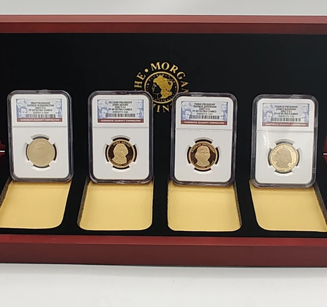 2007 NGC PR69 X4 Presidential Gold Dollar Set In Display Box Great Starter Set