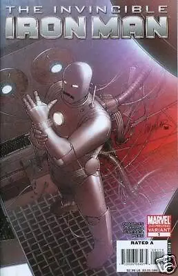 variant INVINCIBLE IRON MAN #1 2nd print VINTAGE SUIT MARVEL COMIC BOOK movie