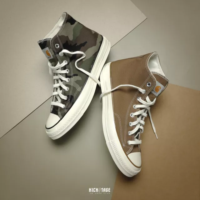 CARHARTT WIP X Converse Chuck 70 Hi Taylor 70s 1970 Green Camo