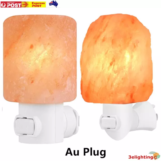 Himalayan Crystal Salt Lamp Natural Pink Crystal Night Light Rock Night Lamp AU