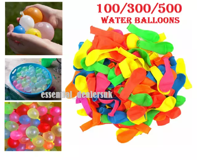 Water Balloons Bombs Outdoor Birthday party Fast Fill Summer Fun Filler Toys