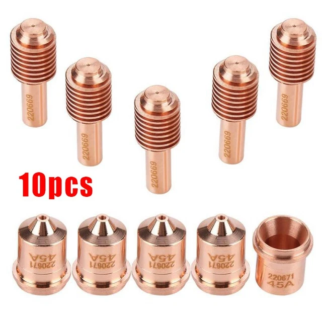 220671 Ugello Accessori Saldatura Plasma Materiale di Consumo Per MAX45 1 Set Nuovo