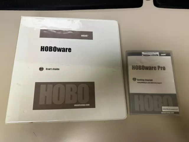 Onset Hoboware Data Loggers Pro Version 3.2.1 CD HOBO BHW-PRO-CD & USER GUIDE