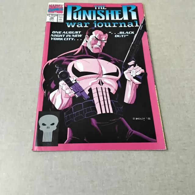 Marvel Comics The Punisher War Journal  34 Sept 1991 Comic Book
