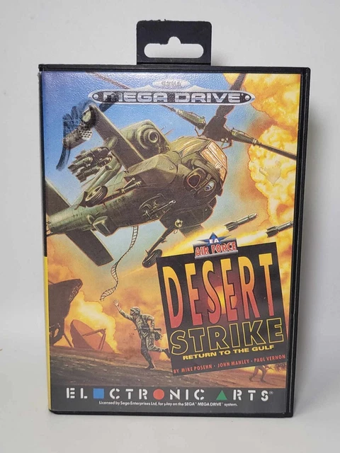 Jeu Desert Strike Classic - Sega Mega Drive - Version PAL Complète En Boîte - Bon état